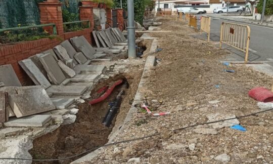 Substitució de canonades d’aigua a les Gunyoles